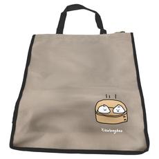 珠友文化 手提多功能萬用袋 加大, 385 x 360 x 120mm, 灰棕色