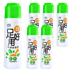 足好用 鞋腳除臭粉 腳臭剋星 尤加利 大罐, 100g, 6瓶