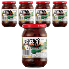 丸莊醬油 正蔭瓜, 天然純釀黑豆醬汁製成, 380g, 5罐