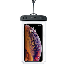 UGREEN 綠聯 手機防水套 6.5吋以下手機適用 204.6 x 113.9 x 106.4mm, 深邃黑, 1個