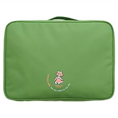 繽紛旅行收納大拉桿包 女孩綠 防潑水尼龍, 38 x 27 x 18cm