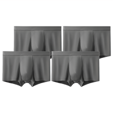 男士冰絲內褲 Set 4件, XXL 尺碼, 深灰色