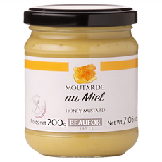 BEAUFOR 堡芙 法式蜂蜜芥末醬, 200g, 辣中帶甜 質地絲滑, 1罐