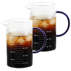 Roebenhoff 帶手把耐熱玻璃量杯, 藍色, 500ml, 2個