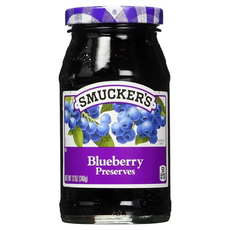 SMUCKER'S 盛美家 藍莓果醬 適合早餐或下午茶的抹醬 自然水果製成 無添加人工色素 果肉含量超過45%, 340g, 1罐