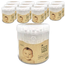 NATURE LOVE MERE 新生兒嬰幼兒護耳棉花棒, 100支, 3盒, 12盒