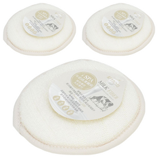 KEYTOSS 詰朵斯 牛奶紗 Milk Fiber 沐浴海綿 通過國際環保紡織協會OEKO-TEX 100, 白色, 1個, 3個