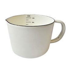 SADOMAIN 仙德曼 琺瑯量杯 SV305, 白色, 500ml, 1個