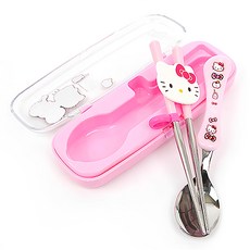 Hello Kitty 凱蒂貓 小盒組, 1個, 湯匙, 筷子, Case