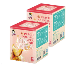 SIGNWIN 三得冠 白桃烏龍茶粉 3合1 台灣高山水蜜桃原汁, 20g, 10包, 2盒