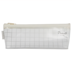 KOKUYO 國譽 Piiip Light 薄型透明筆袋, 白色, 1個