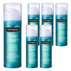 Neutrogena 深層淨化洗卸輕透潔顏油 保濕型, 142ml, 6瓶