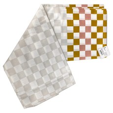 LCW HOME 桌布, 陽光格紋 棕 + 粉 + 灰色, 200 x 150cm, 1個