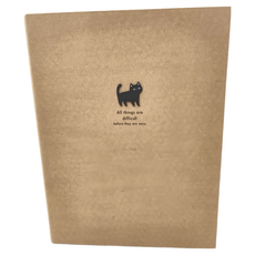 JOY STAR Be myself A4強力夾 牛皮色, 斬型貓, 1個