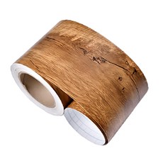 WA. WALL ART INDOORS 踢腳線 10x1000cm 防水PVC P款 木紋 棕色, 1個