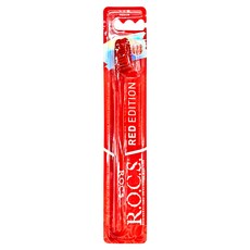 R.O.C.S. 成人專用牙刷 紅色版 中等, 1入, 1支