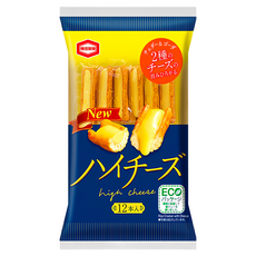 龜田製菓 嗨起司風味米果 12入, 49.2g, 1袋