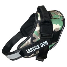 中大型犬防暴衝 K9胸背帶 軍綠迷彩 M 透氣舒適, 1個