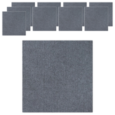 吸附式防滑拼接地墊 Set 10個 R50 深煙灰, 50x50x0.4cm, 1組
