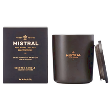 MISTRAL BODY 經典香氛蠟燭, 檀香竹子香氛, 311g, 檀香, 1件