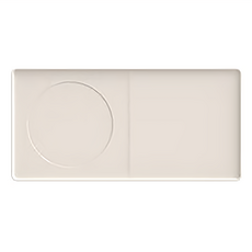 MODU'I BLUEMAMA 鉑金矽膠多功能餐墊 135g, 磚石形(235 x 115 x 厚 7mm), 搪瓷白, 1個