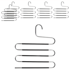 comet 5層防滑褲架, 黑色, 6個