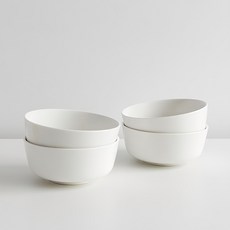 Erato 日常大碗組, 湯碗4個, 白色, 1組