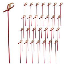 bargogo 巴果果 紅色花節串(12公分)/100支 竹製, 1包