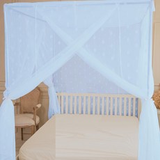 C.G.&C. 凱蕾絲帝 加高可站立針織蚊帳 開三門 台灣製造, 200 x 150 x 200cm, 粉藍色