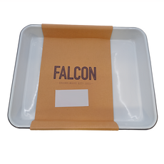 FALCON 獵鷹琺瑯 琺瑯托盤, 灰白色, 1個