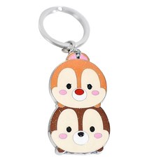 TSUM TSUM 鐵片鑰匙圈(大) - 奇奇蒂蒂, 11 x 5cm, 1個