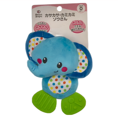 西松屋 Smart Angel 沙沙響紙咬咬樂 - 大象造型，色彩豐富的布質玩具, 大象, 1個