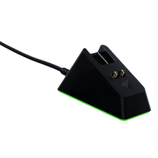 RAZER 雷蛇 滑鼠充電底座 幻彩版 USB-A連接埠 USB 2.0 Micro-B 防滑壁虎腳墊, 1個