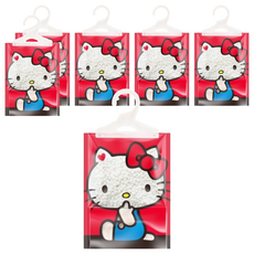 Hello Kitty 英國梨小蒼蘭懸掛式除濕袋 高純度氯化鈣 小蒼蘭芳香粒子, 160g, 6包