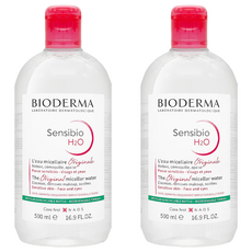 BIODERMA H2O高效潔膚液 粉瓶, 500ml, 2瓶