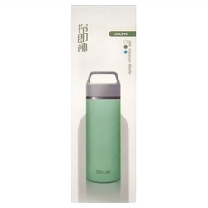 Driver 拎即杯 330ml SUS316不鏽鋼 美國Tritan材質, 亞綠色, 1個