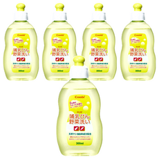 Combi 康貝 寶寶餐具蔬果洗潔液 300ml, 天然椰子油配方, 無磷無色素, 5瓶
