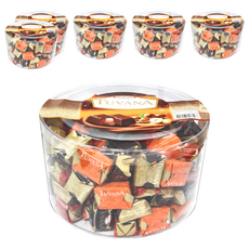 tayas 方形巧克力 榛果風味, 1kg, 6桶