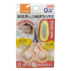 Combi 康貝 新優質安全剪刀N 0個月起適用, 蜜桃粉, 1支