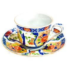 佐和陶瓷 牡丹山水 杯盤組-日本製, 1組