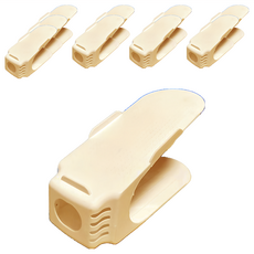 可調節鞋架 鞋子收納, 10個, 北歐米黃色, 1組