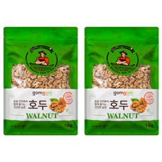 gomgom 核桃, 1kg, 2包