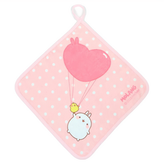 MOLANG 萌浪兔 掛式擦手巾 30x30cm, 萌浪大臉氣球繪, 1條