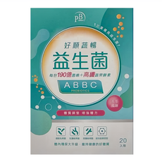 PB AMINO 好順蔬暢益生菌 每包190億菌株+高纖蘋果酵素, 20包, 2g, 1盒
