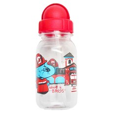 BROS 水晶系列 大象消防員 帶吸管 水瓶, 350ml, 1個