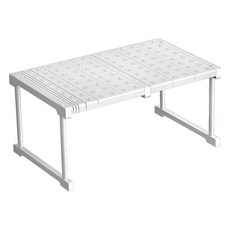 艾米購物 衣櫃收納伸縮隔板 可伸縮衣櫥隔層置物架, 1個, 白色, 67~88 x 24 x 22cm