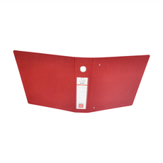 連勤牌文具 精裝三孔2"D型夾 LC-720D, 紅色, 1本