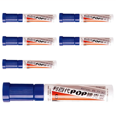 LIBERTY 利百代 907-05-bl pop 0.5mm 嘜克筆 2mm圓尖, 藍色, 6支