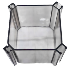 Life 蜂巢式分隔收納盒 重量約35g/入, 8 x 8 x 6cm, 透明黑, 6個