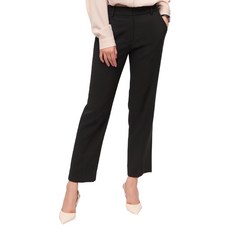 CARET 女款 彈力直筒長褲, M, 黑